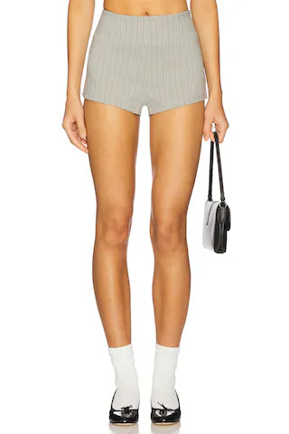 LIONESS Chloe Short in Ash Stripe from Revolve.com | Revolve Clothing (Global)