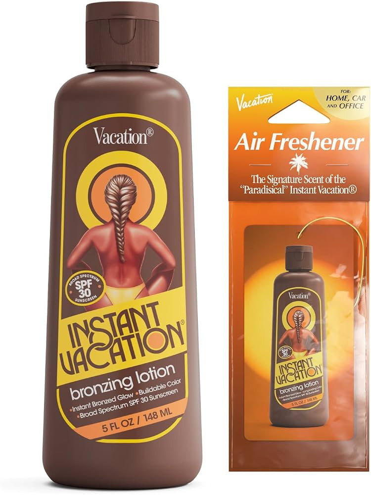 Instant Vacation SPF 30 Bronzing Lotion and Air Freshener Bundle, 5 Fluid Ounces - Bronzing Sunsc... | Amazon (US)
