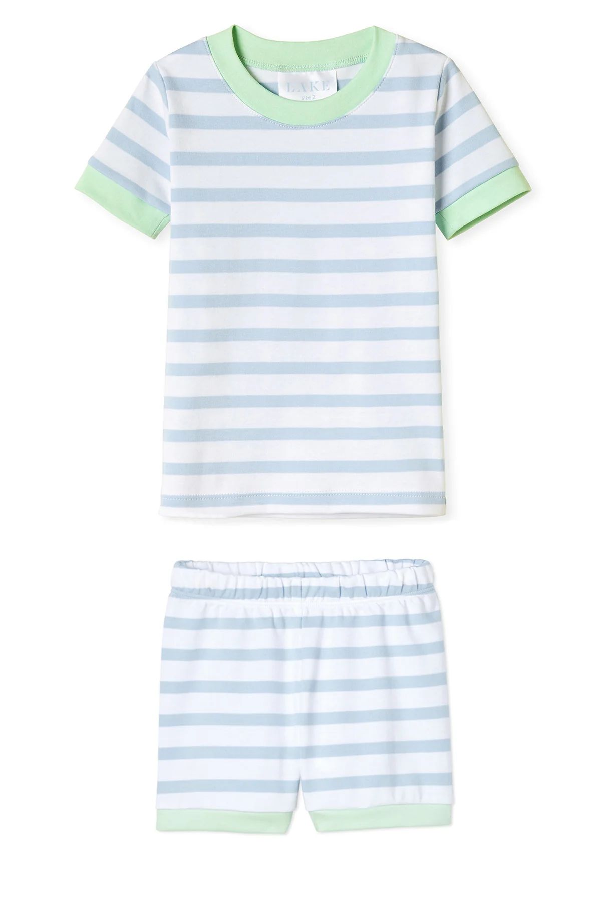 Kids Shorts Set in Saltwater | LAKE Pajamas