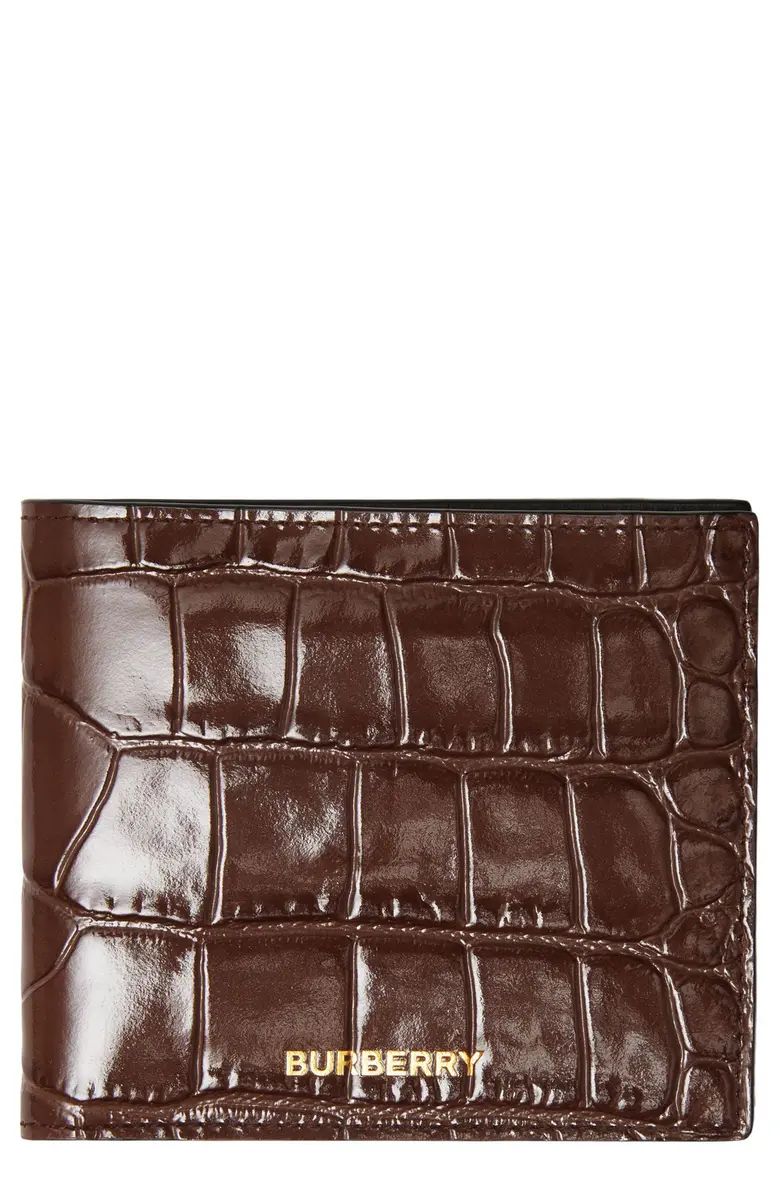 Burberry Embossed Leather Bifold Wallet | Nordstrom | Nordstrom
