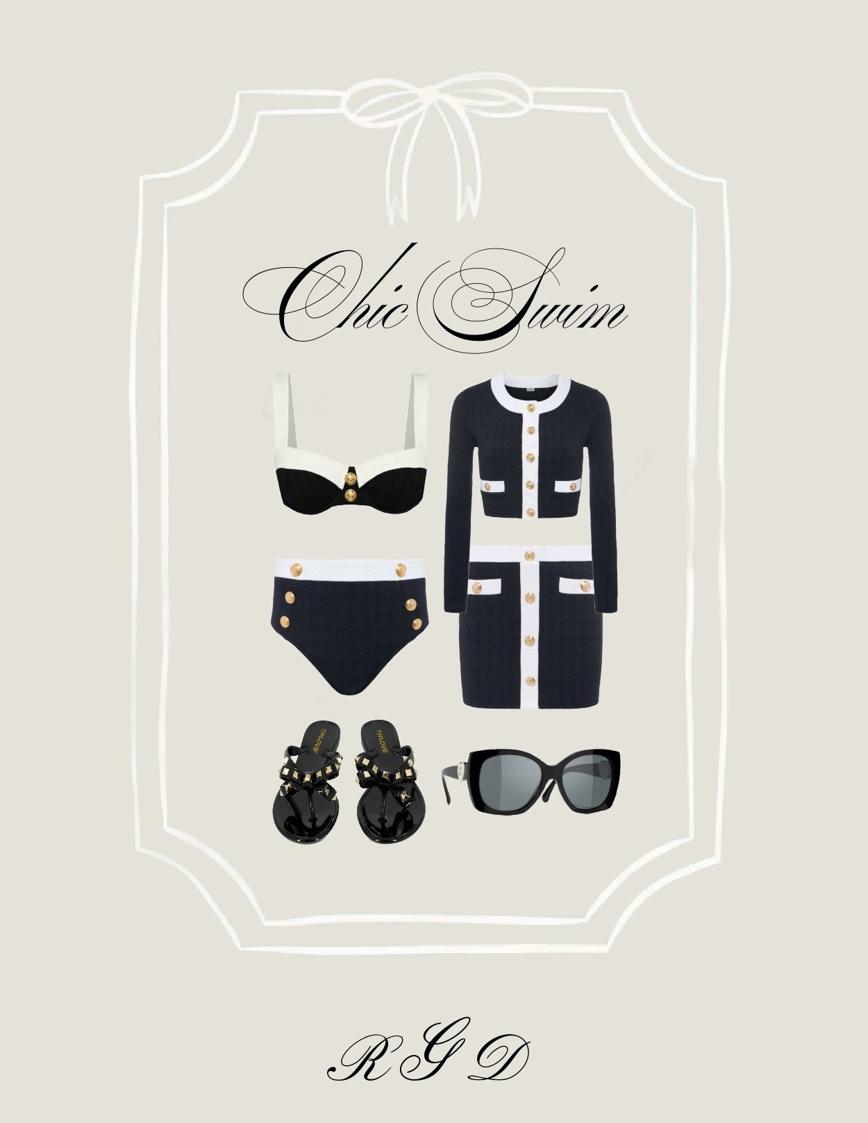Chic black and white summer swim essentials

#LTKSwim #LTKOver40 #LTKootd