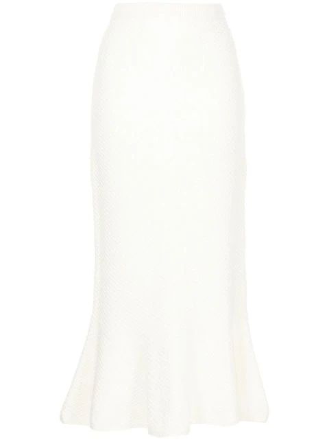 We Are Kindred Elenora Knitted Midi Skirt - Farfetch | Farfetch Global