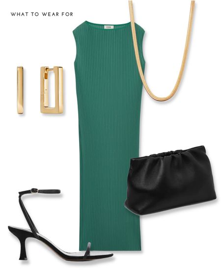 Date night style Inspo 

Green midi dress, cos, clutch bag, heels, gold necklace, square hoops, mejuri

#LTKSeasonal #LTKeurope #LTKstyletip