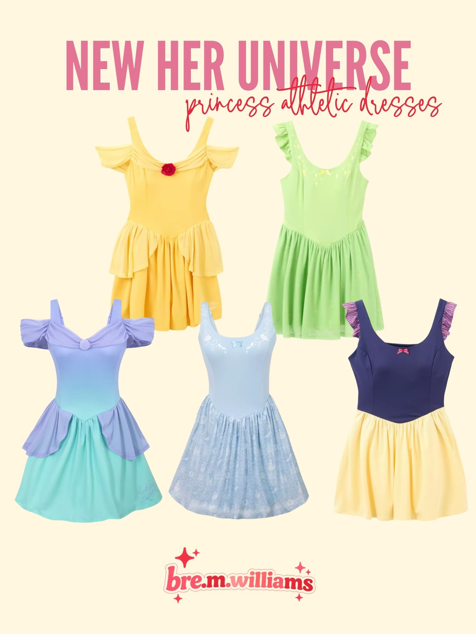 😍 NEED!! These new Her Universe adult princess athletic dresses are EVERYTHING! 

#LTKTravel #LTKActive #LTKootd