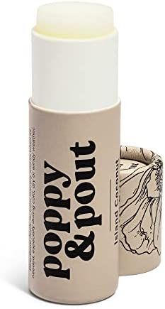 Poppy & Pout 100% Natural Lip Balm, 0.3oz Cardboard Tube, Hand-filled - Beeswax, Vitamin E, Organ... | Amazon (US)