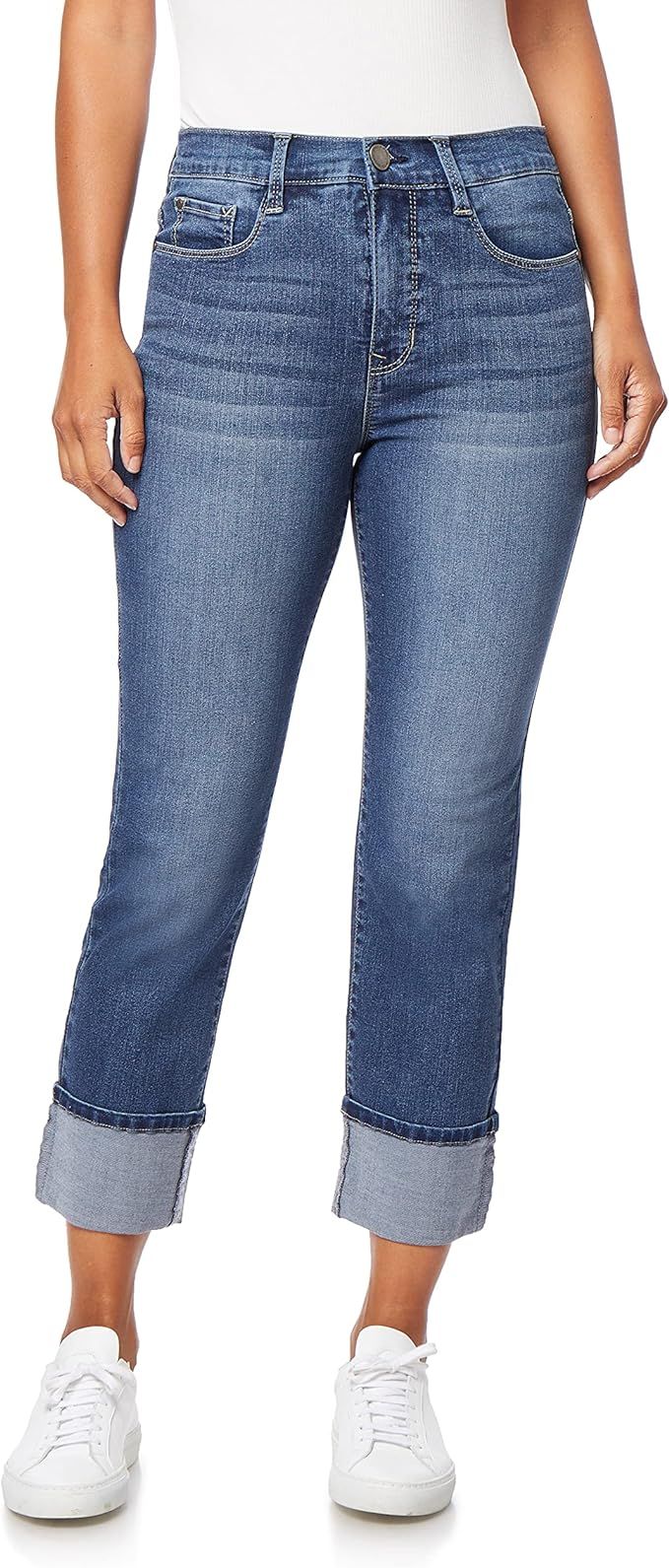Angels Forever Young Women's Signature Straight Crop Jeans | Amazon (US)
