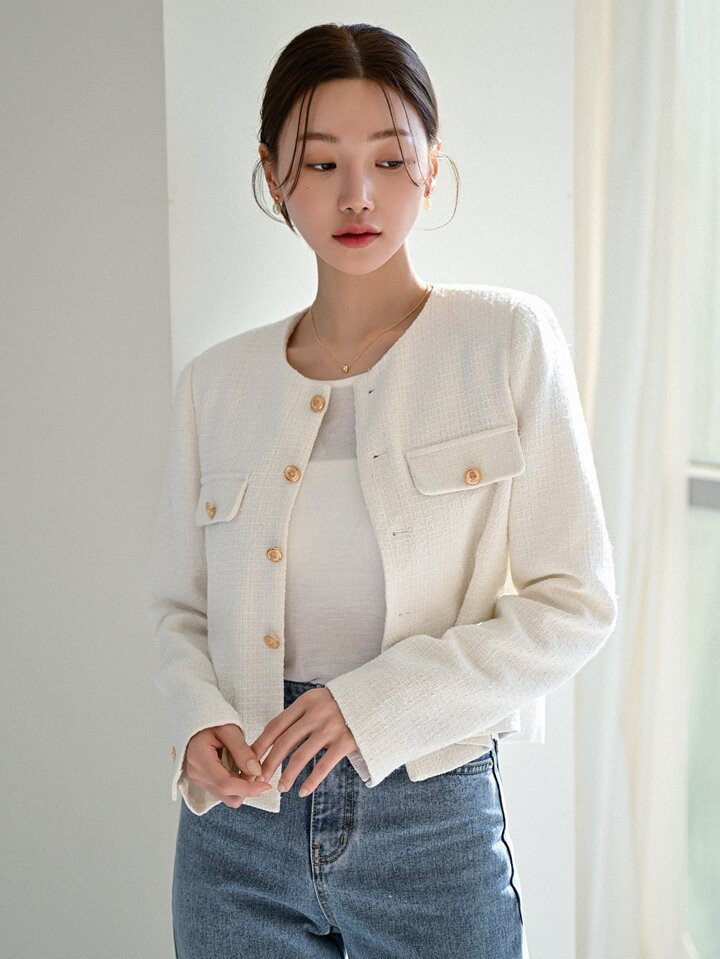 DAZY Flap Detail Button Front Overcoat | SHEIN