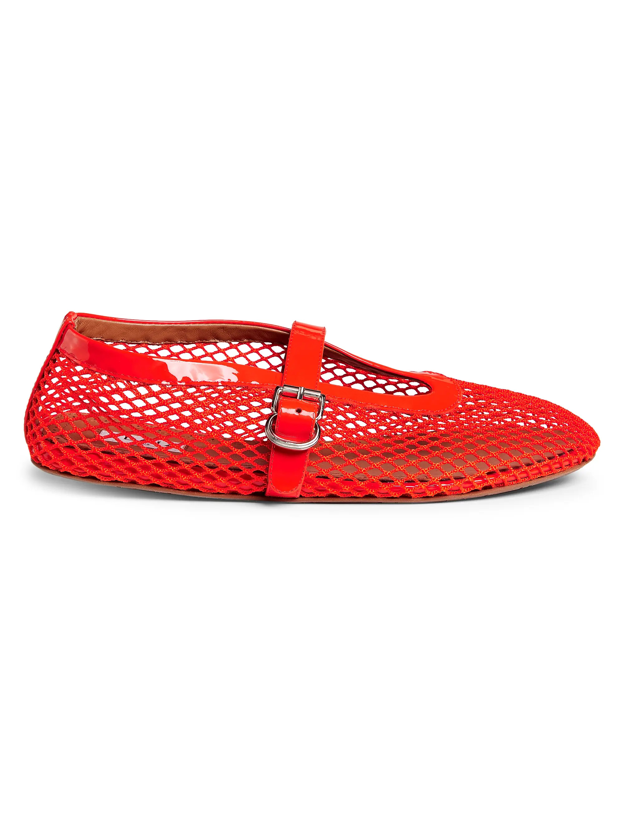 Ballerina Strap Fishnet Flats | Saks Fifth Avenue