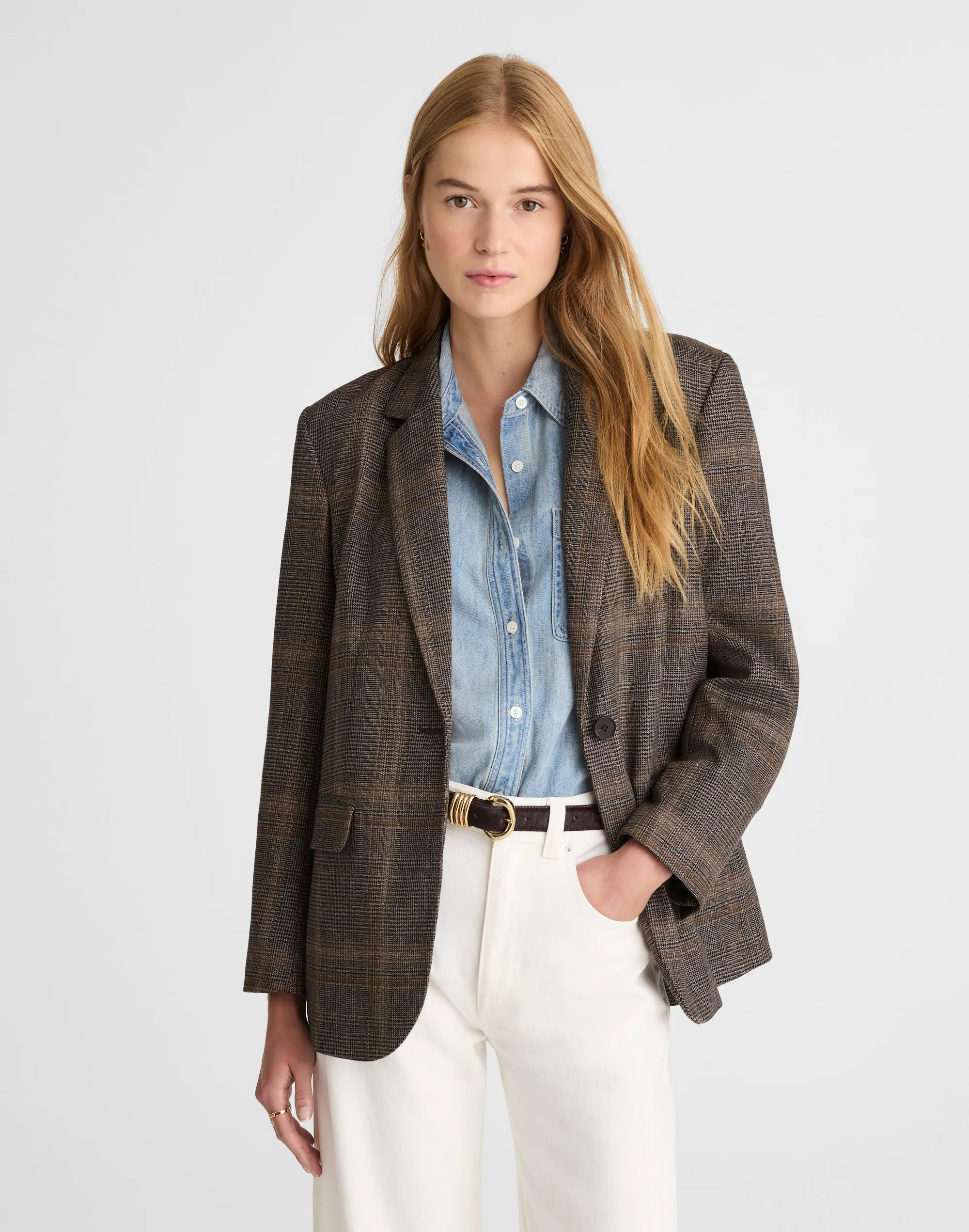 Cardigan Blazer in Plaid | Madewell
