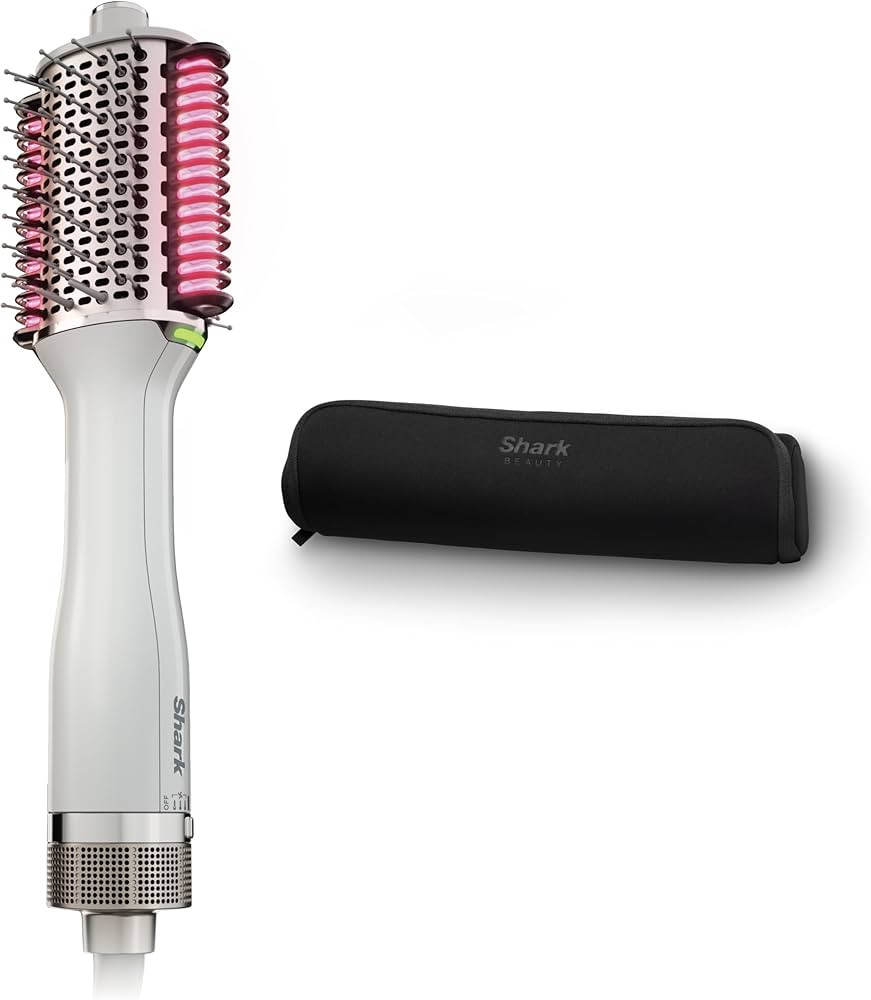 Amazon.com: Shark HT212 SmoothStyle Heated Comb + Blow Dryer Brush with Heat Resistant Storage Ba... | Amazon (US)