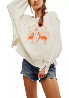 Free People We The Free Graphic Camden Pullover Sweatshirt | Belk