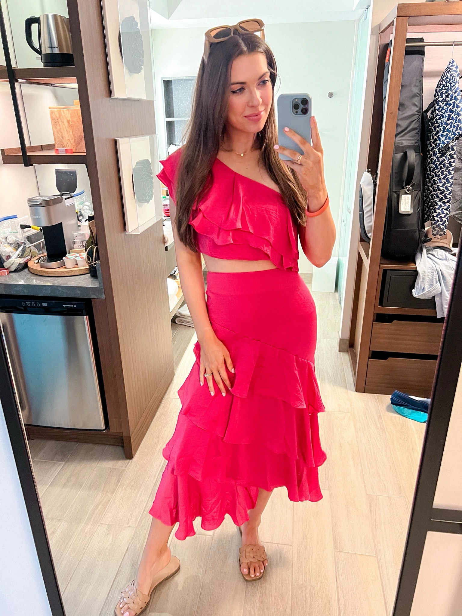About to pack for another summer trip and still so in love with this satin pink skirt set from Pink Lily 💗

Midi skirt, off the shoulder top, vacation outfit, resort wear

#LTKSummerSales #LTKStyleTip #LTKTravel