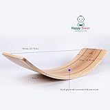 Wooden Balance Board Preschool Learning Kid Yoga Board Curvy Board Rocker Board Montessori board | Amazon (US)