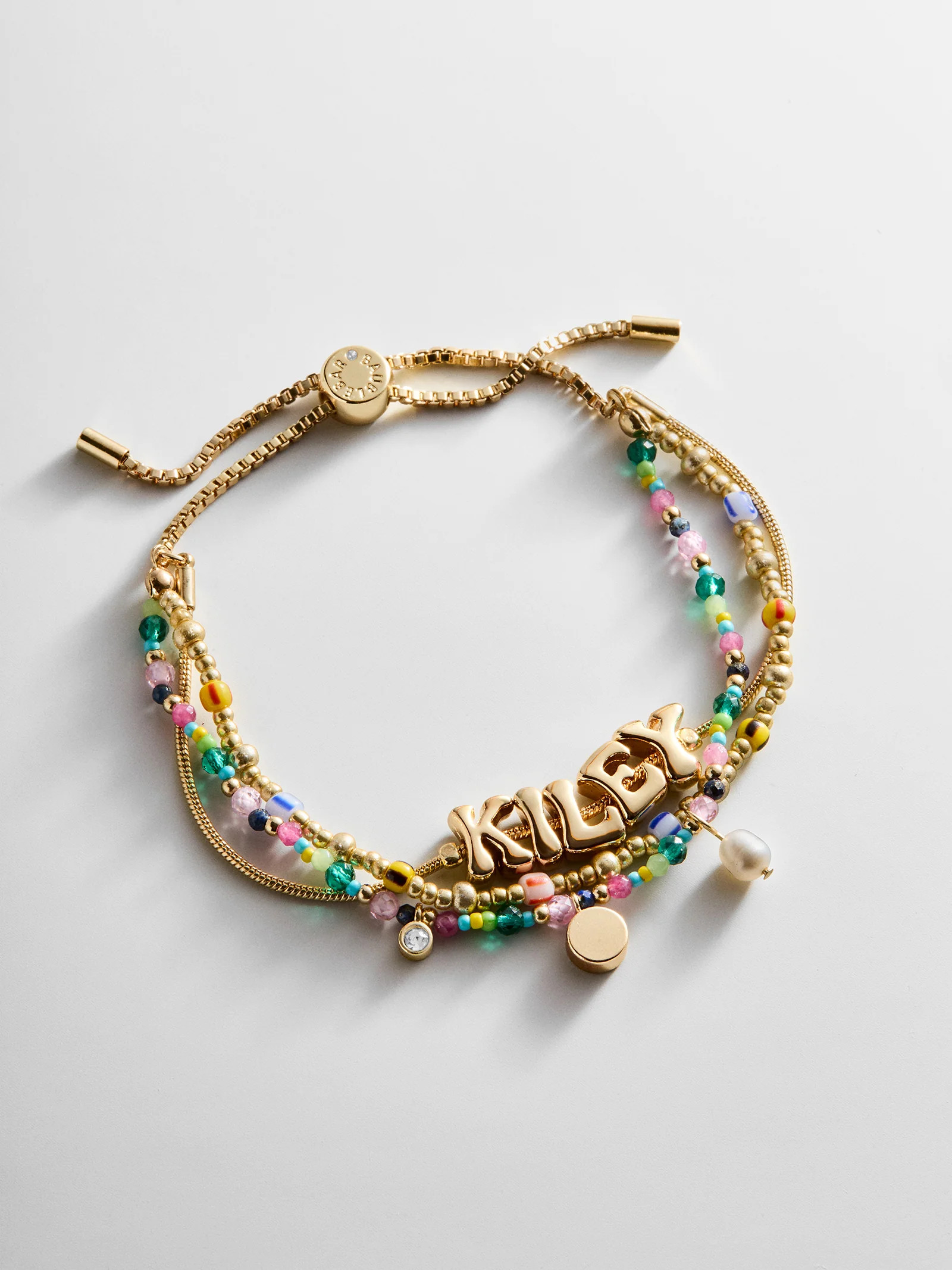 Rowan Semi-Precious Custom Layered Bracelet - St. Tropez | BaubleBar