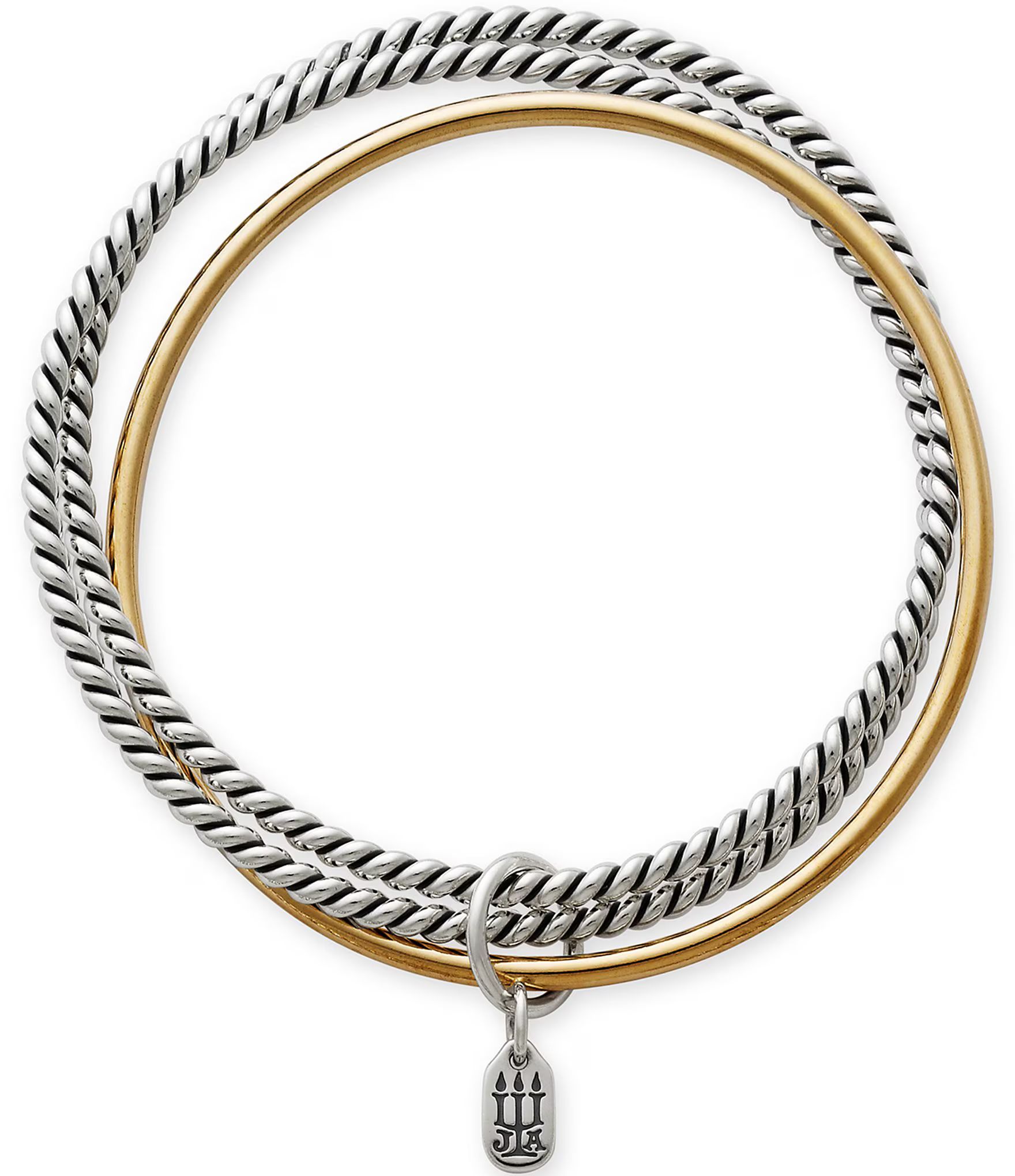 James Avery Bronze & Silver Twist Bangle Bracelet | Dillard's | Dillard's