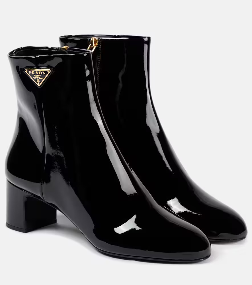 Prada Patent leather ankle boots | Mytheresa (INTL)