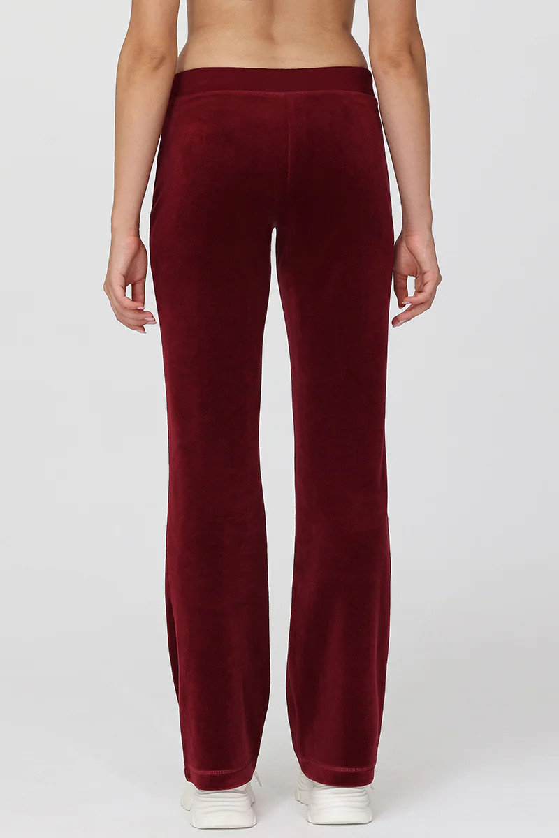 Monogram Heritage Cotton Velour Track Pants | Juicy Couture