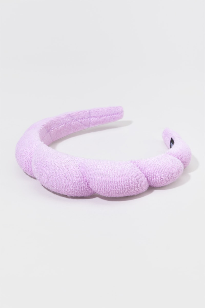 Puffy Spa Headband Lavender | Francesca's