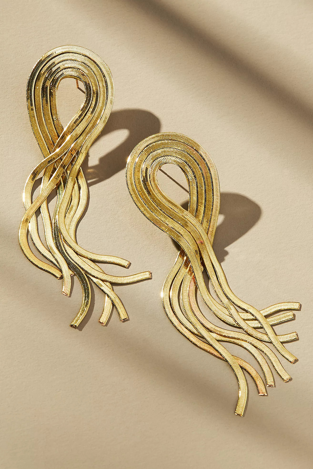 Twisted Metal Drop Earrings | Anthropologie (US)