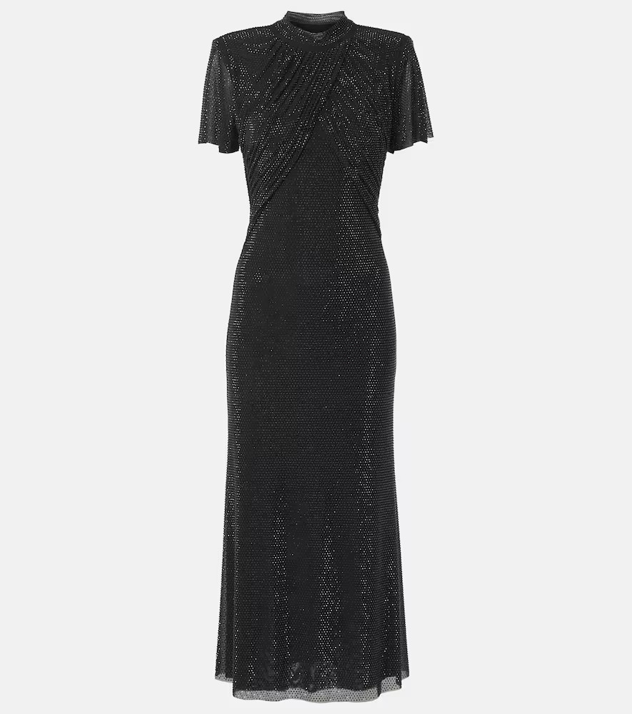 Self-Portrait Rhinestone-embellished midi dress | Mytheresa (US/CA)