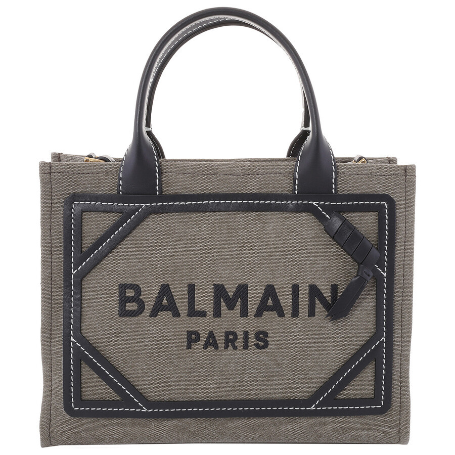 B-Army Small Tote Bag In Canvas And Leather | Jomashop.com & JomaDeals.com