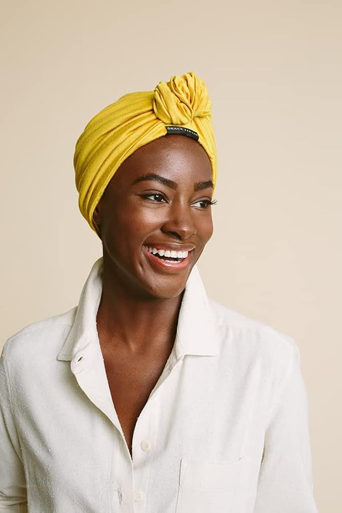 Grace Eleyae GE Women's Adjustable Satin-Lined Hair Care Headwrap Knot Turban | Amazon (US)