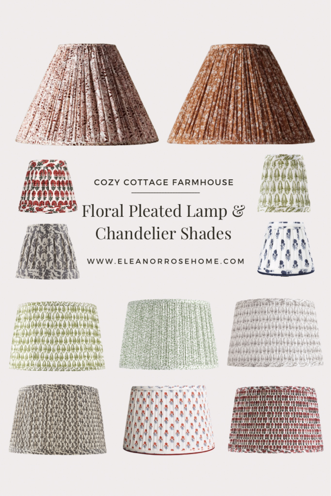 Cozy cottage farmhouse pleated lamp shades. 

#LTKunder100 #LTKstyletip #LTKhome