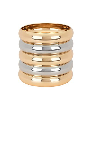 Bangles Set Of 5 in Mixed Metal | Revolve Clothing (Global)