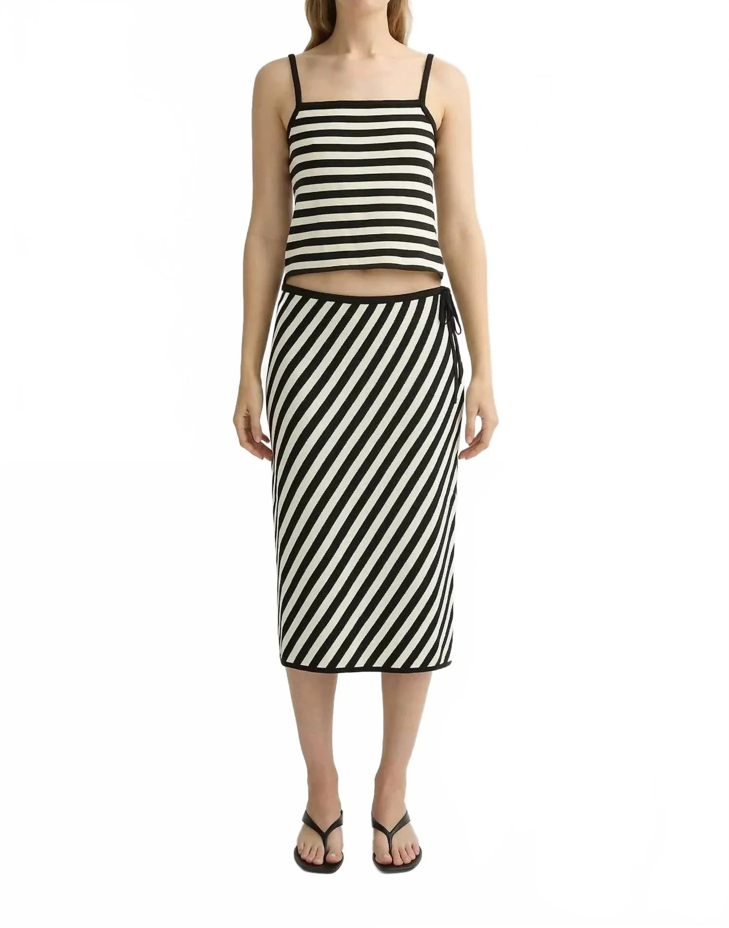 Women's Darcy Top In Cream/black | Shop Simon