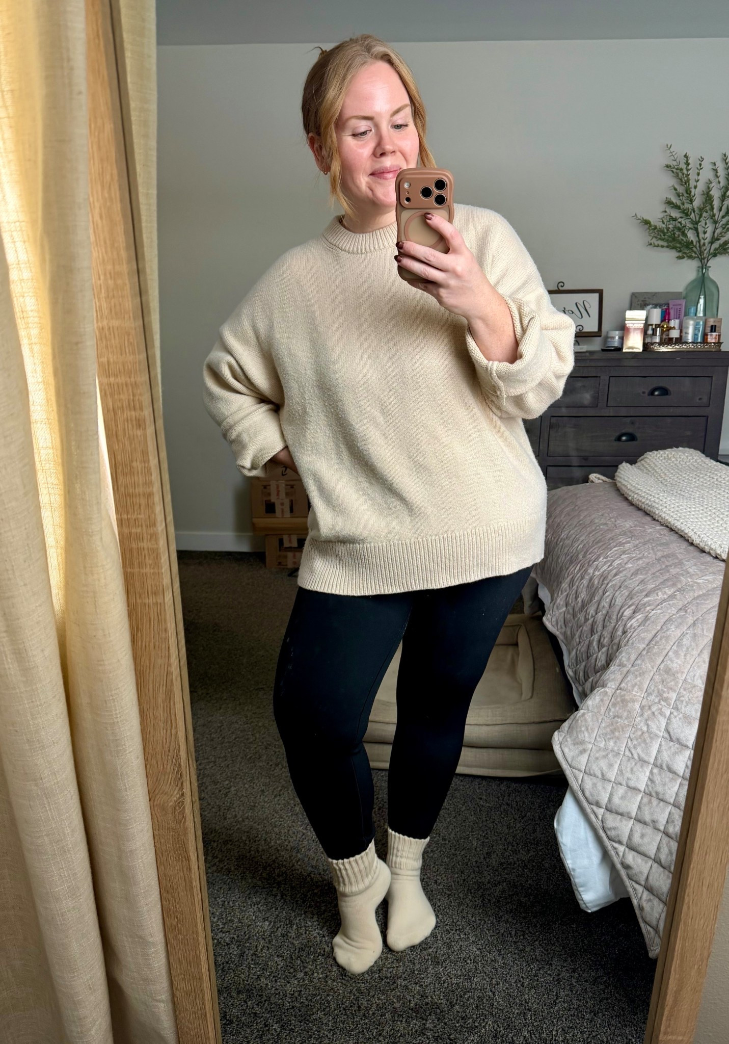 Sweater + sweater socks.

#LTKGiftGuide #LTKCyberWeek #LTKHoliday