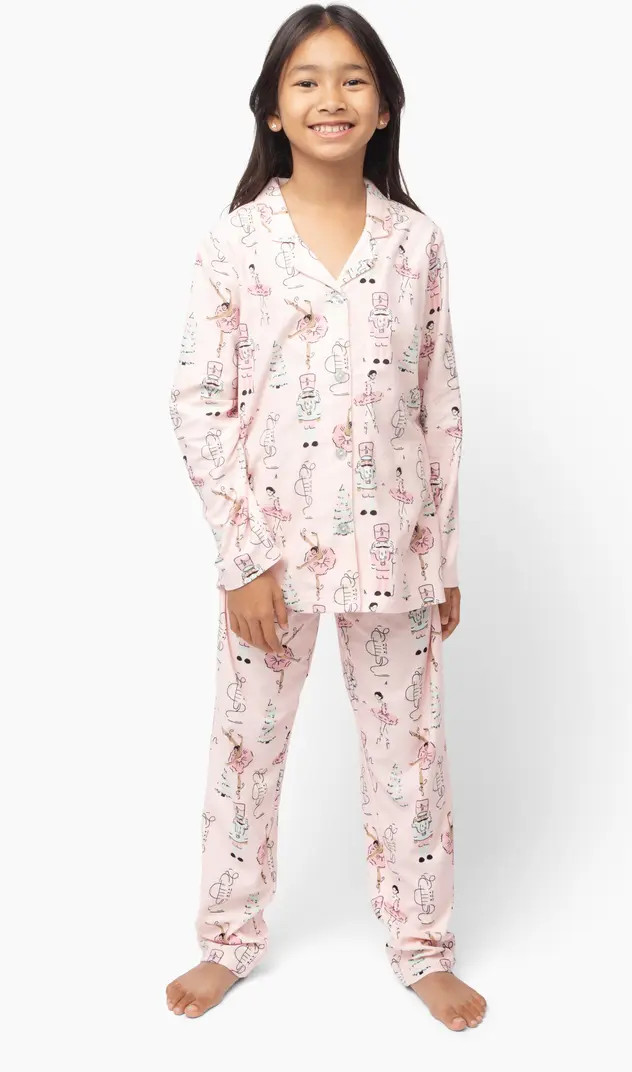 Munki Munki Kids' Holiday Nutcracker Flannel Two-Piece Pajamas | Nordstrom | Nordstrom
