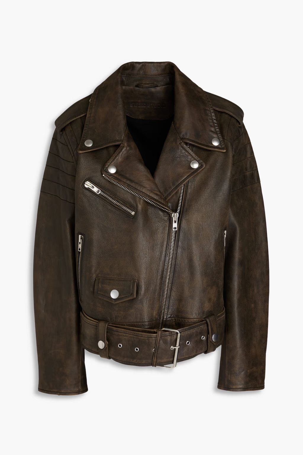 Leather biker jacket | The Outnet (US and CA)