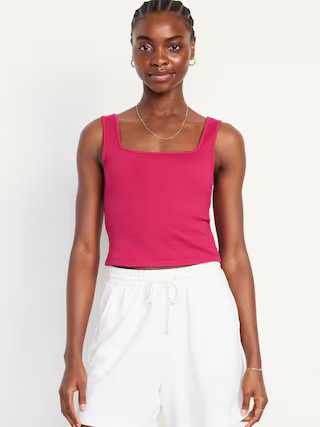 Ultra-Crop Rib-Knit Tank Top | Old Navy (US)