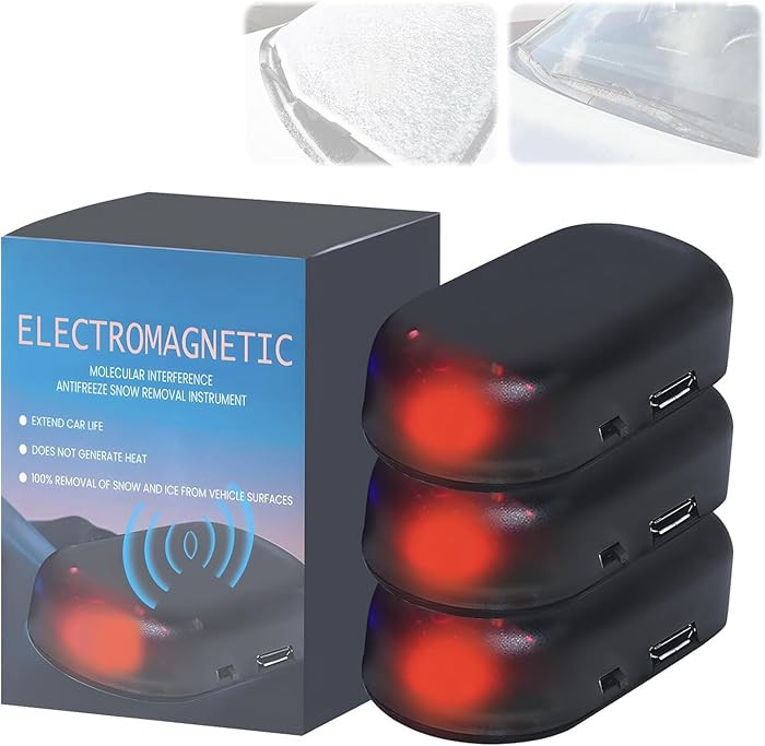 3 PCS Electromagnetic Car Snow and Ice Removal Device, Anti-Freeze Technology, Molecular Interfer... | Amazon (US)