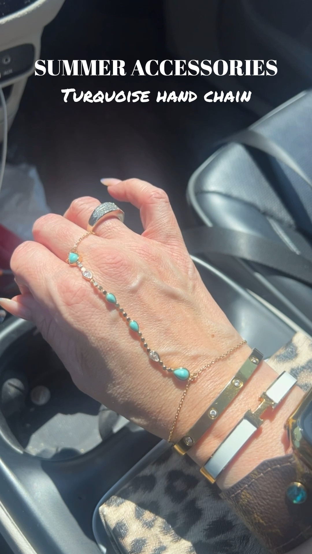 New Summer accessories, trendy accessories, It Girl accessories, I love this new faux turquoise gold hand chain to elevate my arm candy for Summer! Also comes in gold and silver. Would make a great Mother’s Day gift for the trendy mom. @nordstrom #LaidbackLuxeLife

Hey Beautiful! Feel free to comment on this post if you have any questions! 🫶🏽

Follow me for more fashion finds, beauty faves, lifestyle, home decor, sales and more! So glad you’re here!! XO, Karma

#LTKOver40 #LTKMothersDay #LTKmomlife