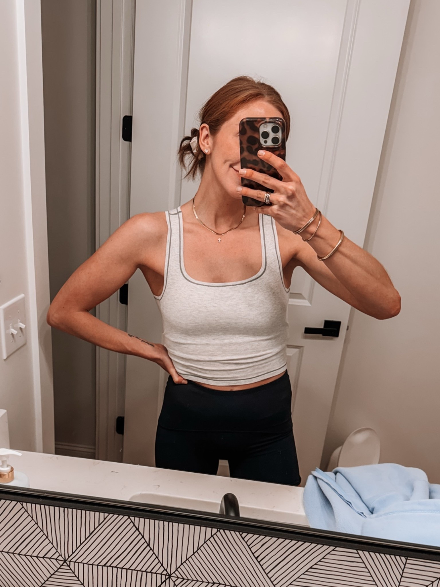 I have this tank in 4 colors!!! It has a built in bra, fits TTS, & so comfy. I sized up 1 in the @Spanx bike shorts (MORIAHXSPANX for 15% off first orders)!

@Revolve

#LTKootd #LTKmomlife #LTKActive