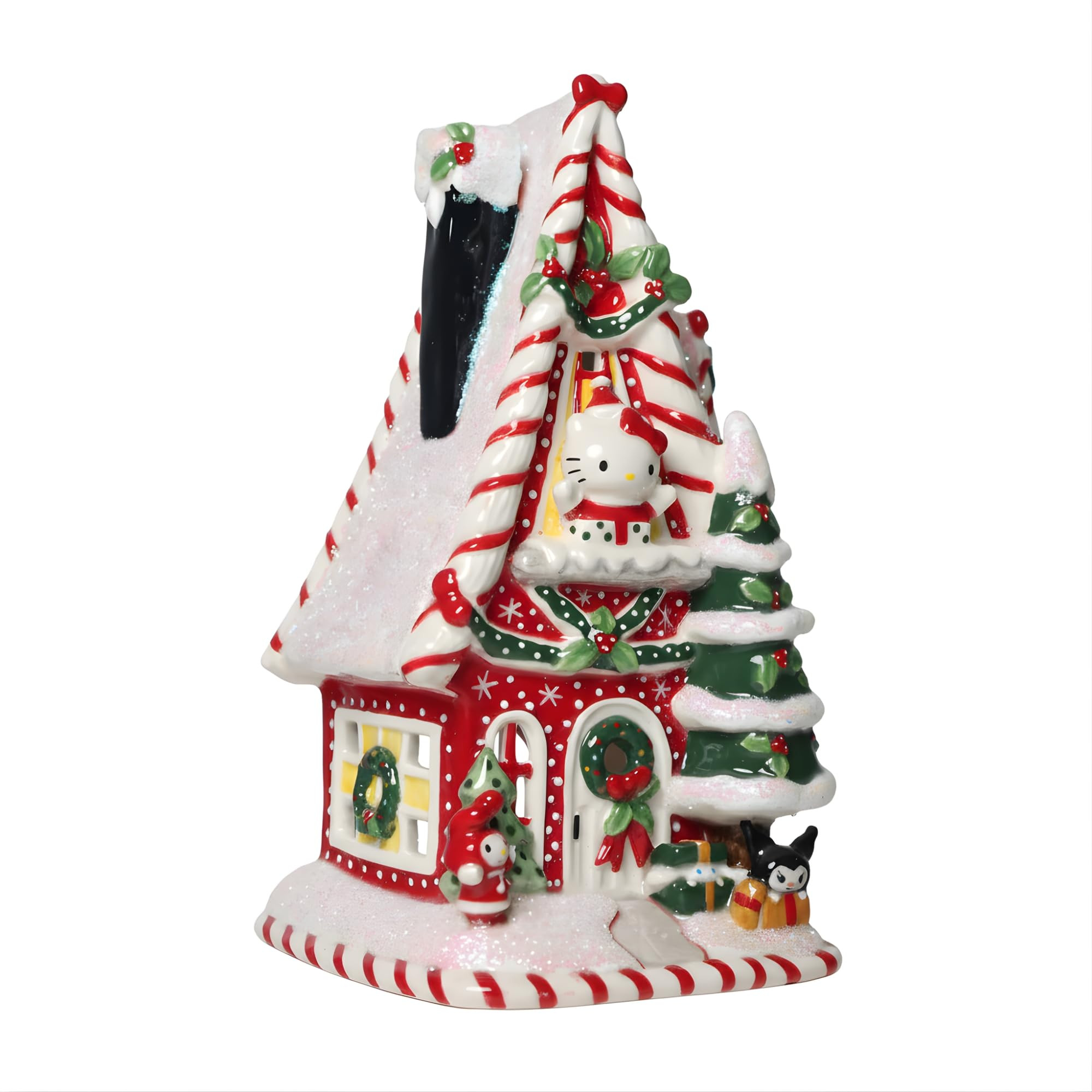 Hello Kitty and Friends Holiday Christmas Candle House, 5.5" L x 5.75" W x 10" H Created by Blue ... | Amazon (US)