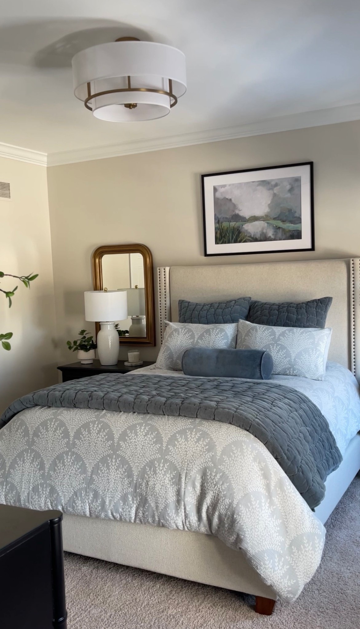 Finally found a semi-flush mount light big enough for a main area. This one is a game changer! ✨

#LTKHome