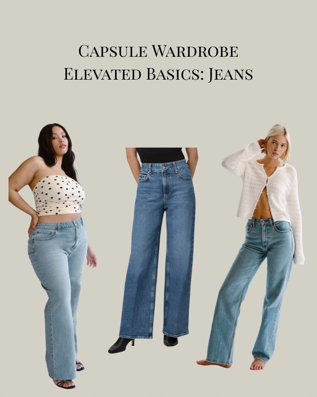 Every closet needs a good pair of jeans. I recommend at least one light wash and dark wash. My absolute favorite are Paige brand (so comfy and flattering) but you don’t need to break the bank to find a good pair. Abercrombie has an amazing select and they’re good quality- also on sale right now (use code DenimAF for an additional 15% off through 8/11). 


#denim#capsulewardrobe#jeans

#LTKFindsUnder100 #LTKFindsUnder50 #LTKSaleAlert