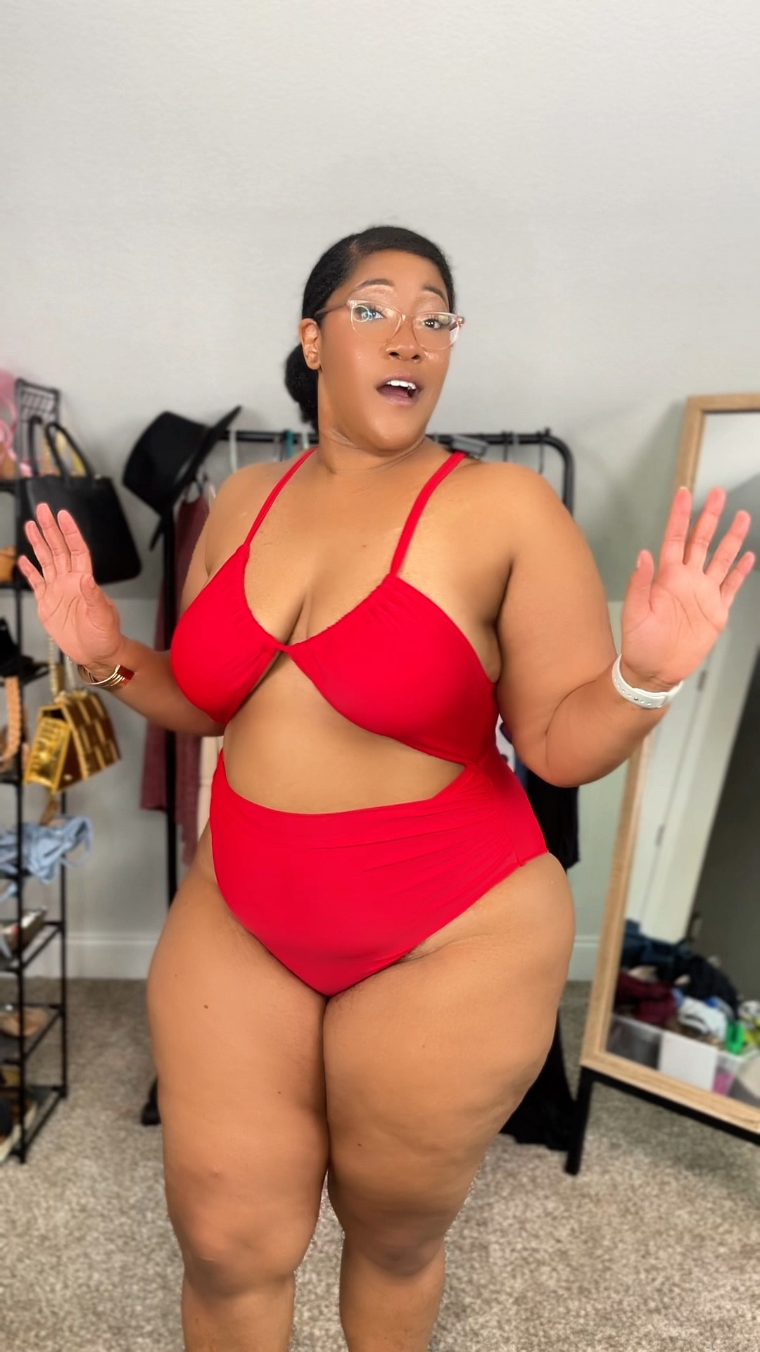 I’m wearing a 2X 

#LTKVideo #LTKSwim #LTKFindsUnder50