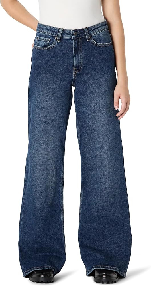 Amazon Essentials Women's High-Rise Wide Leg Jeans | Amazon (US)