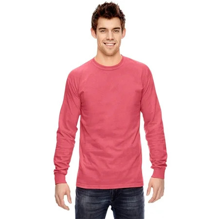 Comfort Colors - Garment-Dyed Heavyweight Long Sleeve T-Shirt - 6014 | Walmart (US)