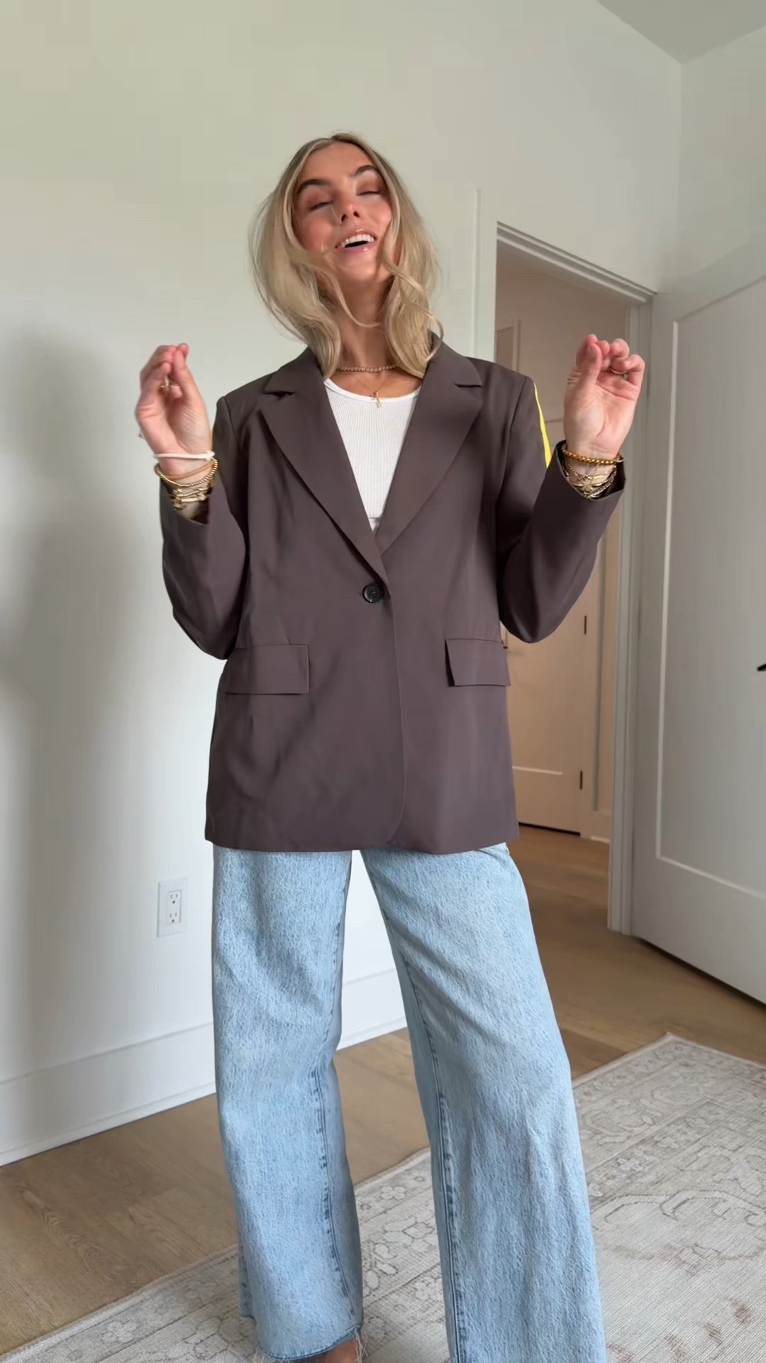 nothing is more chic than an oversized blazer and this one with the yellow pop of color is such a fun vibe I can’t wait to style all fall & winter 🤩 in my LTK

#amazonfashionfinds #amazonfashion #founditonamazon #amazonjackets #amazonblazer @Amazon Fashion