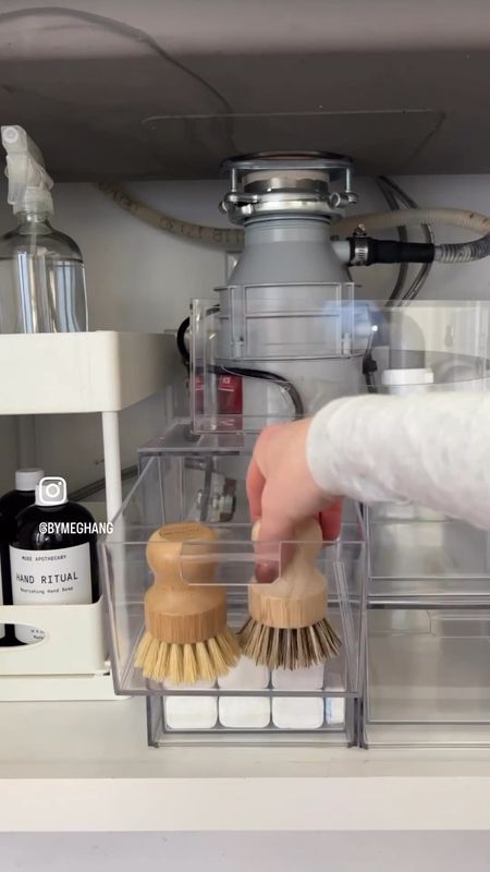 Organization for under the kitchen sink! This method truly works - I’ve been using it for a year and this space has stayed organized! Kitchen organization, Amazon finds, organized home 

#LTKFind #LTKhome #LTKunder50