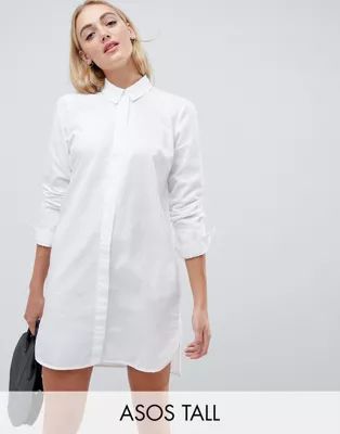 ASOS DESIGN Tall cotton mini shirt dress | ASOS US