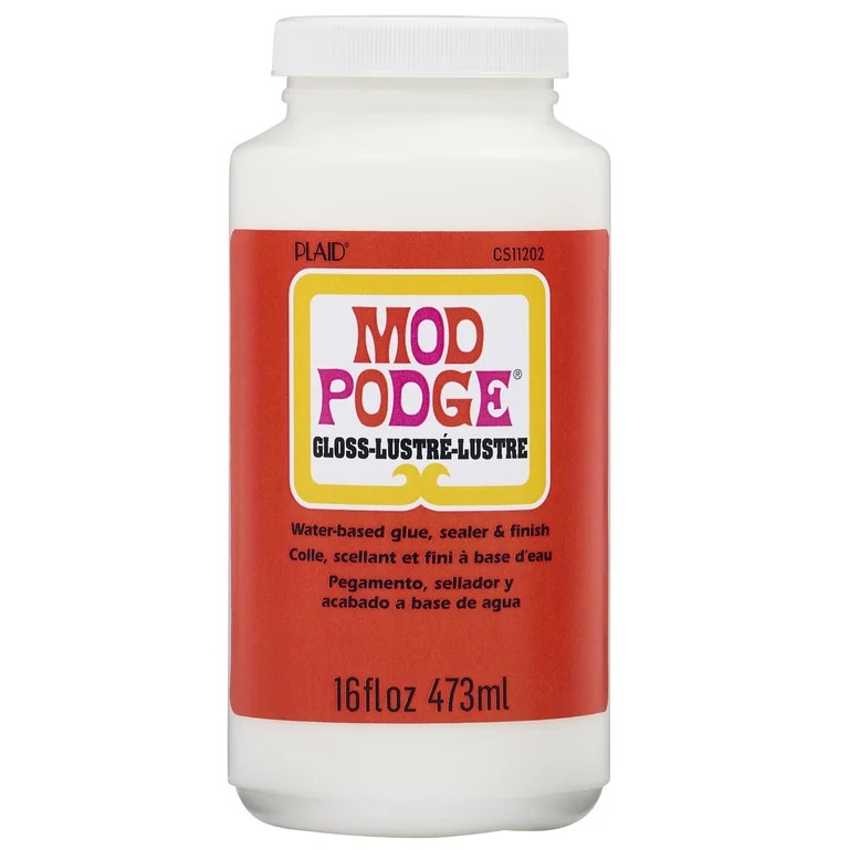 Mod Podge Gloss Waterbase Sealer, Glue, and Finish, 16 fl oz | Walmart (US)