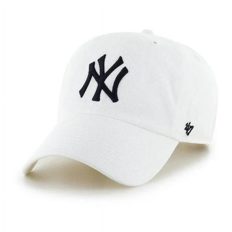 47 MLB New York Yankees Baseball Cap - White - One Size - Walmart.com | Walmart (US)