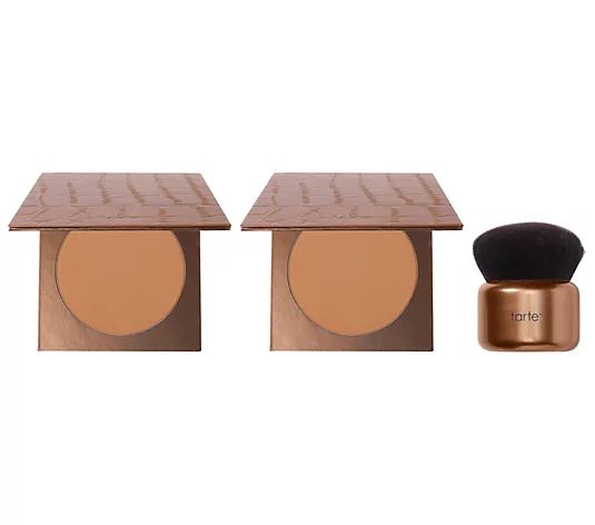 tarte Park Ave Princess Matte Face & Body Bronzer Duo with Brush | QVC