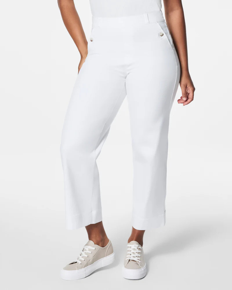 Stretch Twill Cropped Pant | Spanx