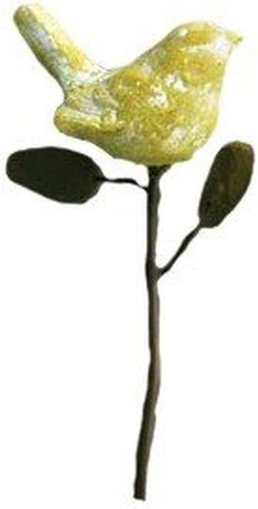 Ancient Graffiti Ceramic Yellow Bird Plant Pick | Amazon (US)